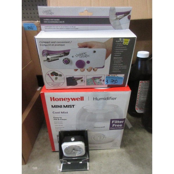 3 Piece Lot of Assorted Household Goods