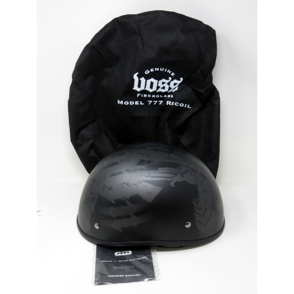 New Voss Kingpin DOT Half Shell Helmet - L