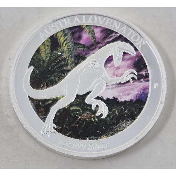 1 Oz .999 Silver 2014 Australovenator Coin 