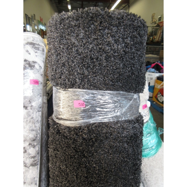 5' x 7' Charcoal Shag Area Carpet