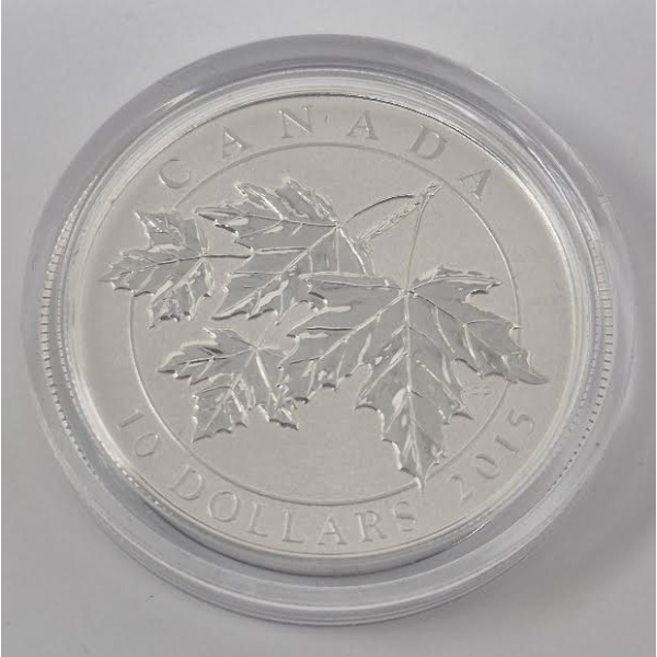 Half Oz .9999 Silver 2015 Maple Leaf Coin