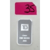 Image 1 : 1 Oz .999 Silver TD Bank Investor Bar 