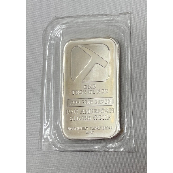 1 Oz .999 Silver NWTM Pan American Bar 