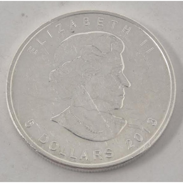1 Oz .9999 Silver 2013 Canada Maple Leaf Coin 