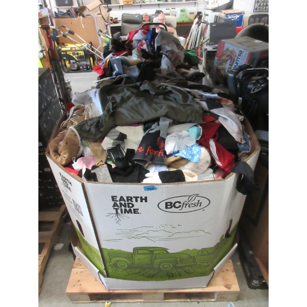 Skid of Clothing & Soft Household Goods