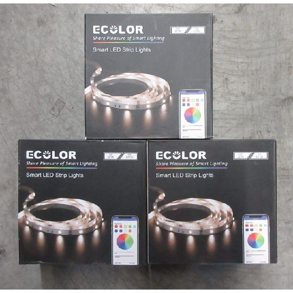 3 New Ecolor 10' Smart LED Strip Lights