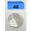 Image 1 : 1 Oz .999 Silver United States Capital Art Round 