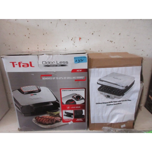 Cuisinart Belgian Waffle Maker & T-fal Contact Grill