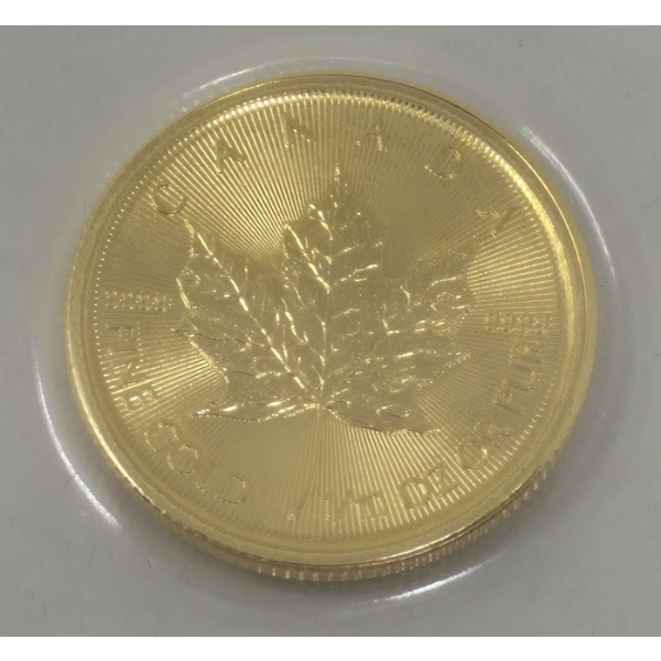 1/10 Oz .9999 Fine Gold 2023 Canada Maple Leaf Coin 