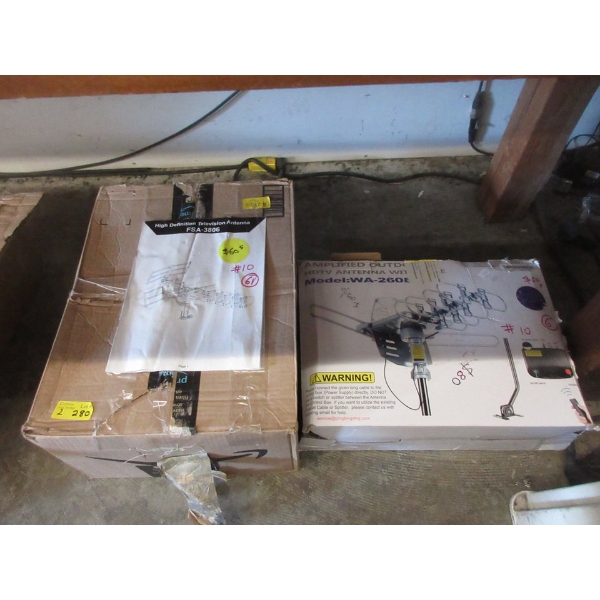 2 HDTV Television Antennas