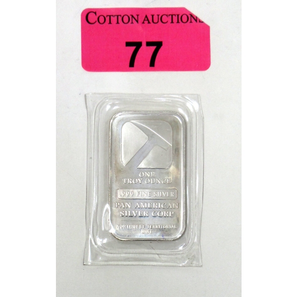 1 Oz .999 Silver Pan American Bar