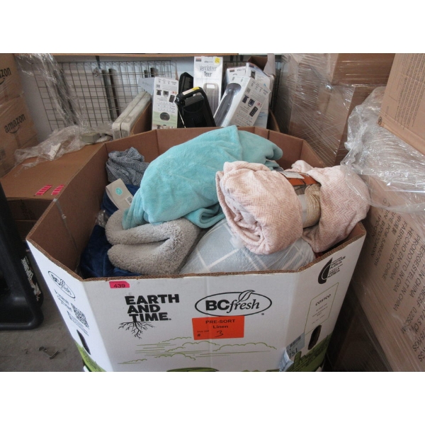 Skid of Customer Return Blankets & More