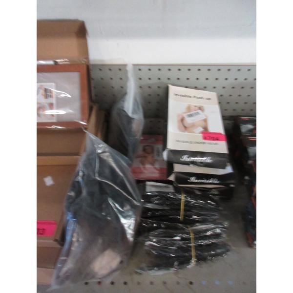 11 Piece Lot of Shower Hooks, Invisible Bras & More