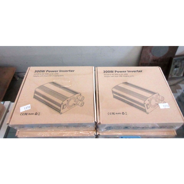 2 New 300W Power Inverters - Dual USB Ports
