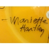 Image 12 : 5 Autographed 12" Glass Plates