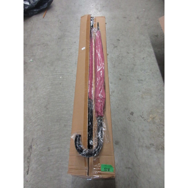 New Box of 12 Coral Coloured Umbrellas 