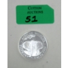 Image 1 : 1 Oz .9999 Silver African Wildlife Elephant Coin 