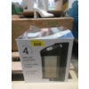 Image 1 : Pack of 4 Solar Post Accent Lights - Black Finish