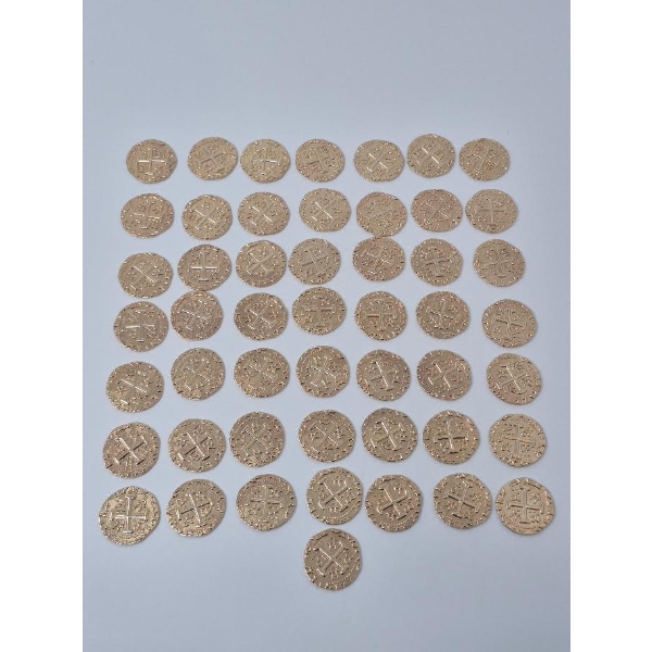 50 Metal Replica Spanish Doubloon Rounds