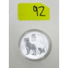 Image 1 : 1 Oz .9999 Silver 2022 Year of the Tiger Coin 
