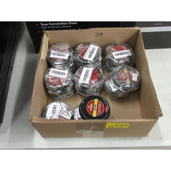 23 New Tins of Kiwi Black Shoe Polish - 50 ml