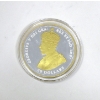 Image 2 : 1 Oz .9999 Silver 2018 World War Allied Forces Gold Plated Coin 