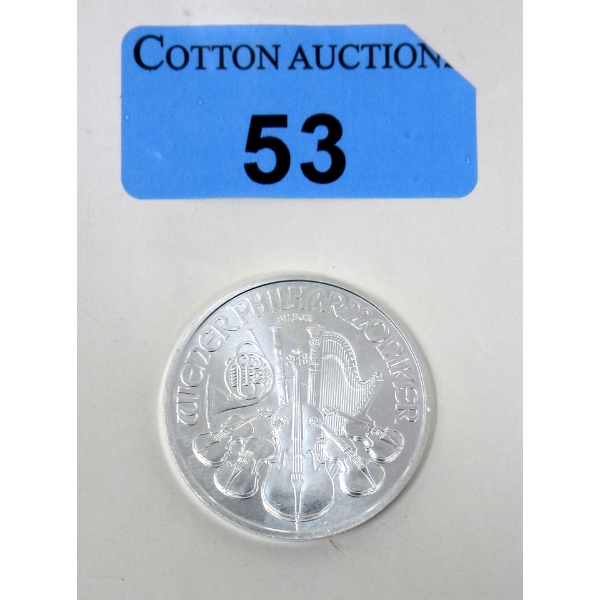 1 Oz .999 Silver 2021 Philharmoniker Coin 