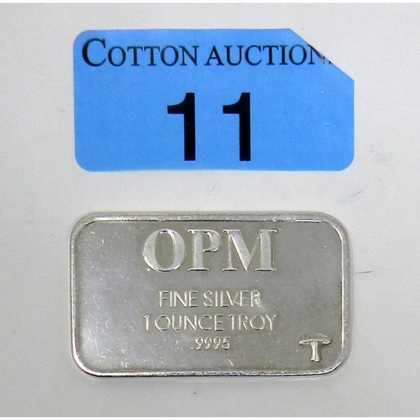 1 Oz .9995 Silver OPM Bar 