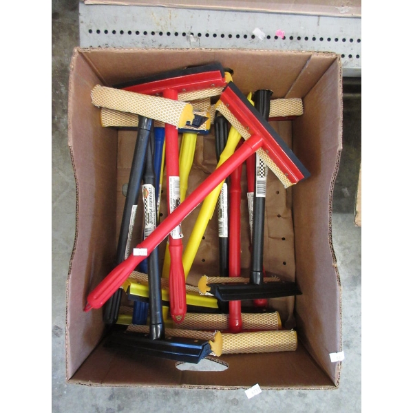 12 New Squeegees with 14" handles 