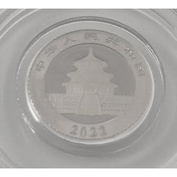 1 Gram .999 Fine Platinum 40th Anniversary Panda Coin 
