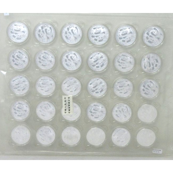 Mint Sealed 30 x 30 Gram .999 Silver 2023 Panda 10 Yuan Coins 