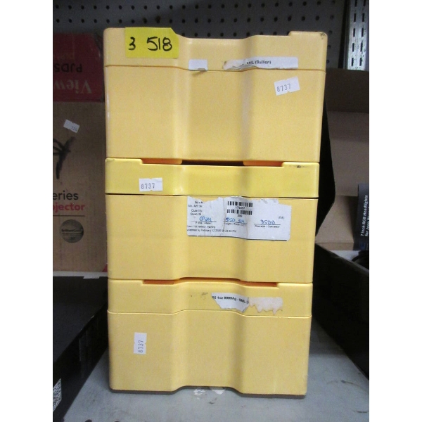 3 Yellow RCM Bullion Boxes 