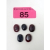 Image 1 : 81 CTW of 5 Loose Oval-Shape Gemstones