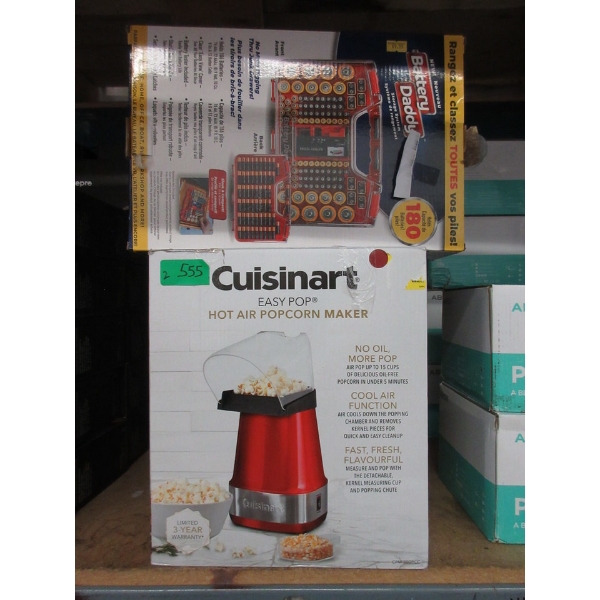 Battery Sorter & Cuisinart Popcorn Popper