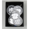 Image 1 : 5 x 1 Oz .9999 Silver African Wildlife Elephant Coins 