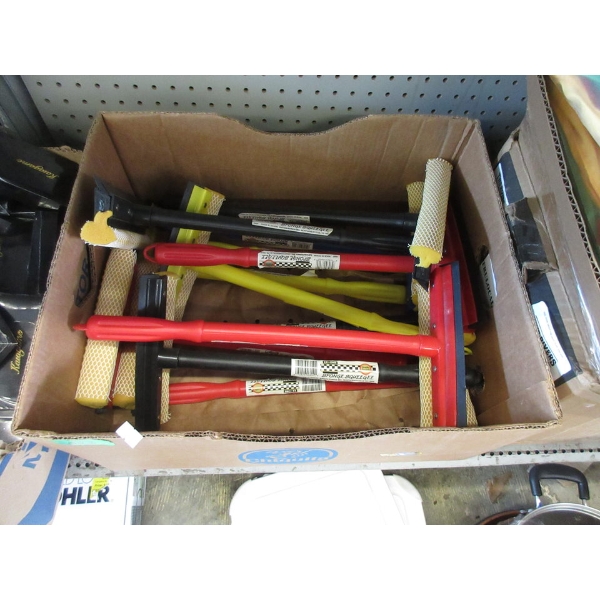 12 New Squeegees with 14" handles