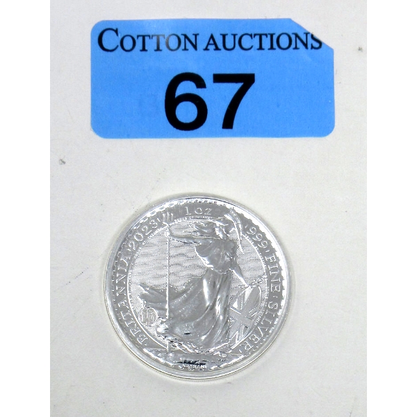 1 Oz .999 Silver 2023 Britannia Coin