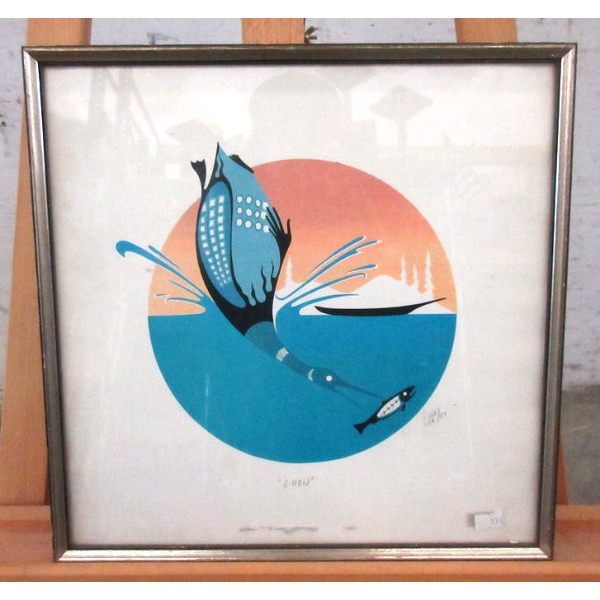 Opie Print - "Loon" - Signed & Dated 1987