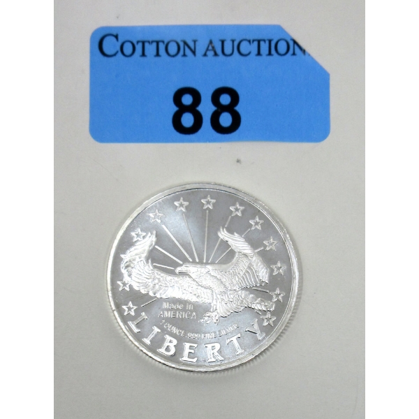 1 Oz .999 Silver Liberty Round 
