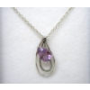 Image 1 : New Sterling Silver 1.25 CT Amethyst Necklace