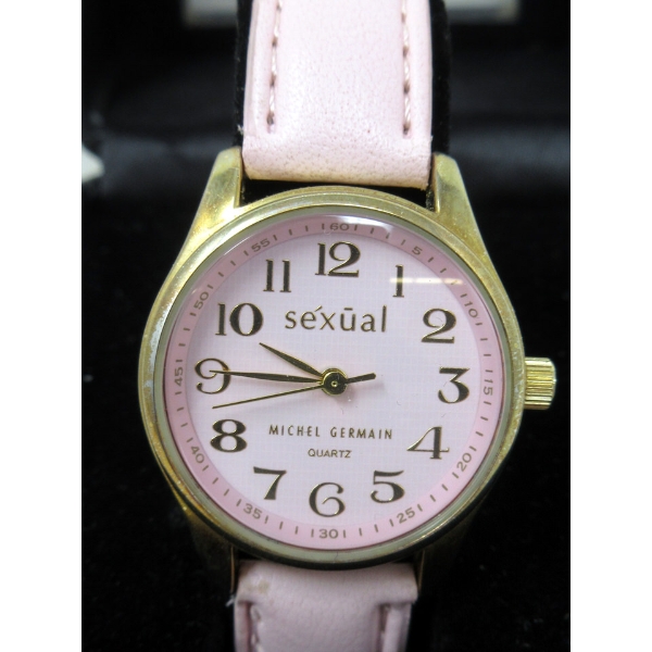 Ladies Pink Michel Germain Promotional Watch
