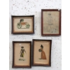 Image 1 : 3 Vintage French Etchings & 1 Sheridan Pencil Drawing