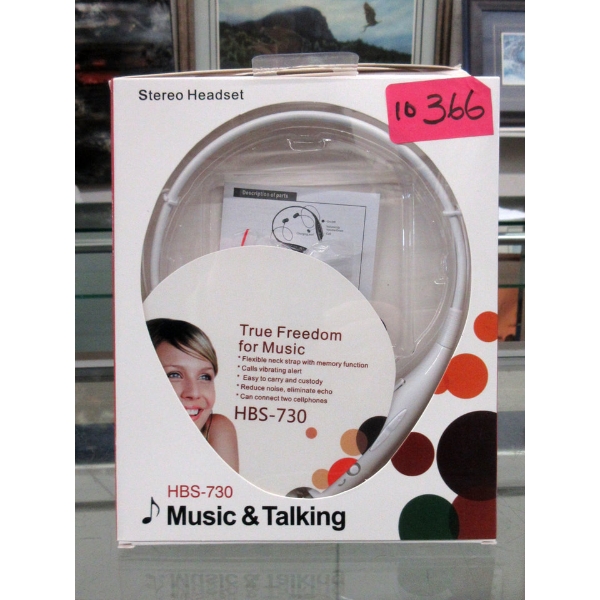10 New HBS-730 Stereo Headsets - White