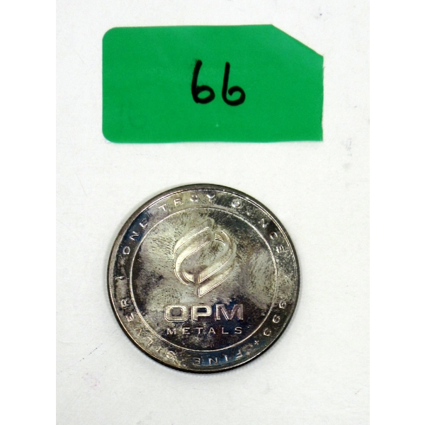 1 Oz .999+ Silver OPM Metals Round 