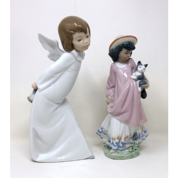 2 Lladro Fine Spanish Porcelain Figurines