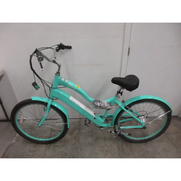 Turquoise Hyper 36V Electric Assist Bike