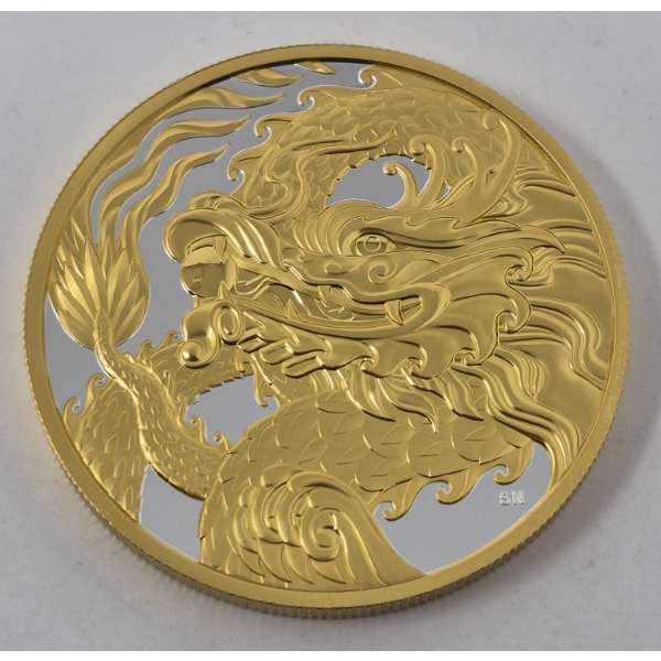 5 Oz .9999 Silver 2026 Triumphant Dragon Coin
