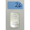 Image 1 : 1 Oz .999 Silver Asahi Mint Bar 