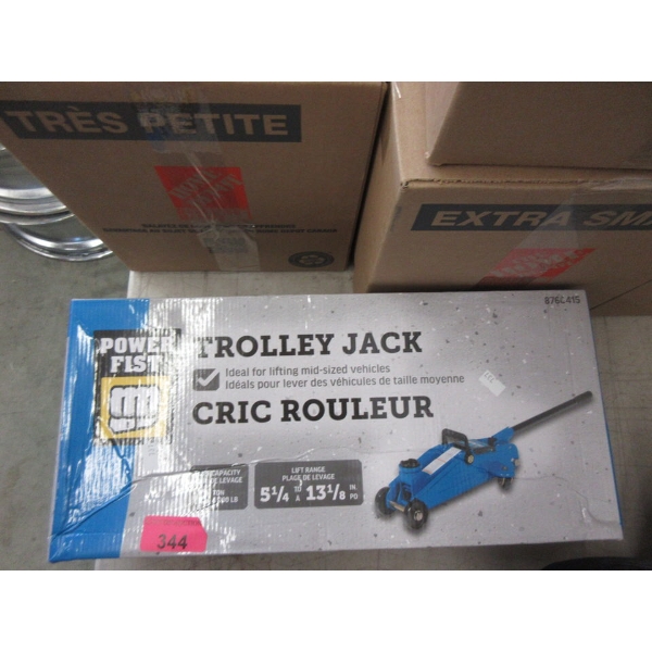 Power Fist 2 Ton Trolley Jack in Box