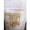 Image 2 : Kitchen Cart with Tile Top - Unassembled in Box